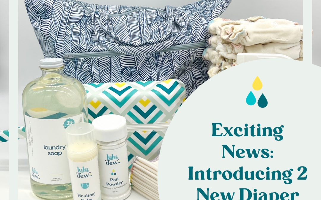 Exciting News: Introducing 2 New Diaper Options at Luludew with an image of a new diaper bundle
